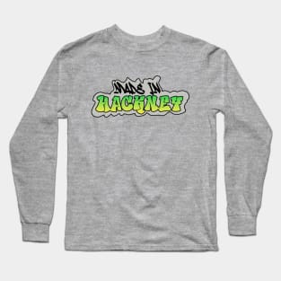 Made in Hackney I Garffiti I Neon Colors I Green Long Sleeve T-Shirt